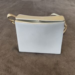 Salbatorre Ferragano Elegant White and Cream Crossbody Bag